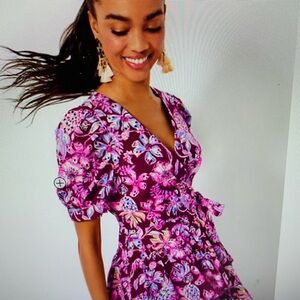 Brand New Lilly Pulitzer Elbow Sleeve Wrap Dress